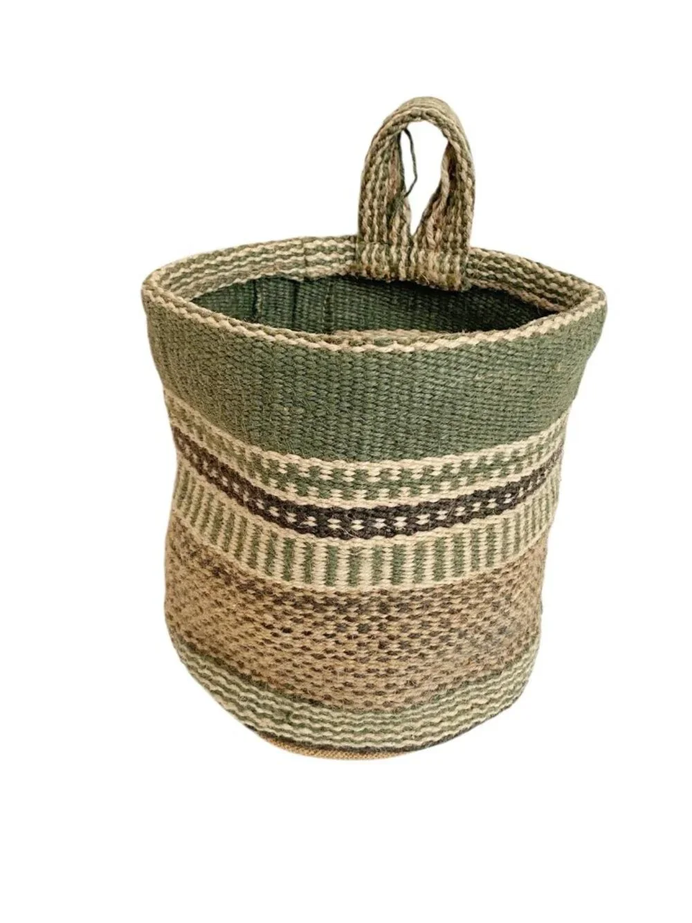 Hanging Burlap Planter Bag: Woven Garden Pot | Jute Woven Soft Garden Planter
